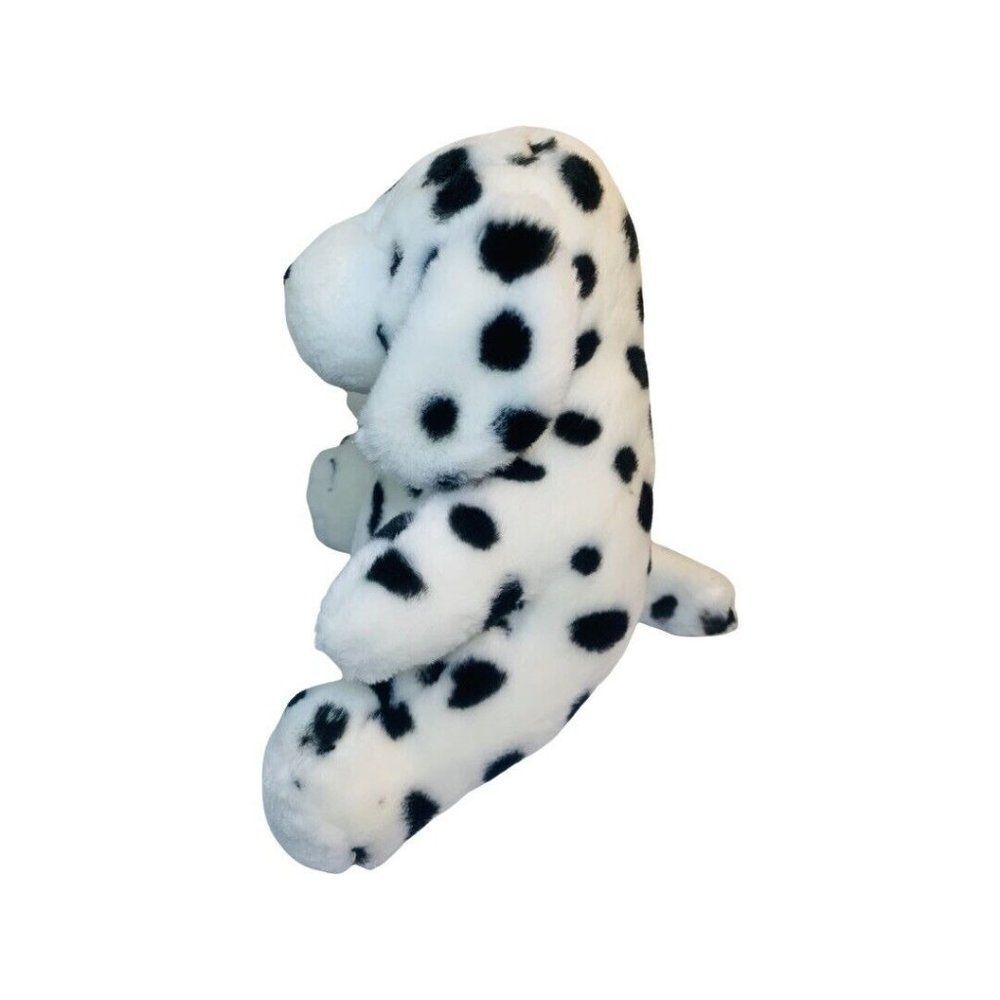 LOGO Bear Black & White spotted Puppy Dalmatian Plush Stuffed Animal Doll 8.5" - Picture 4 of 7